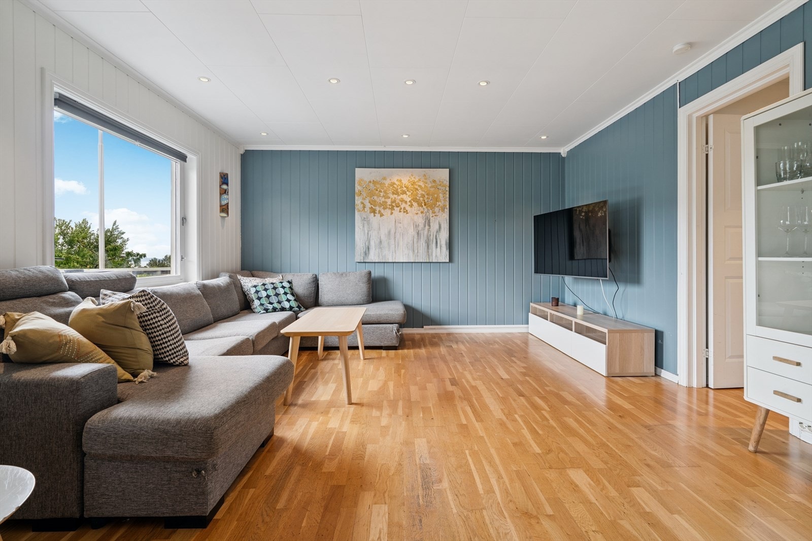 Hyggelig tv-stue Galleribilde