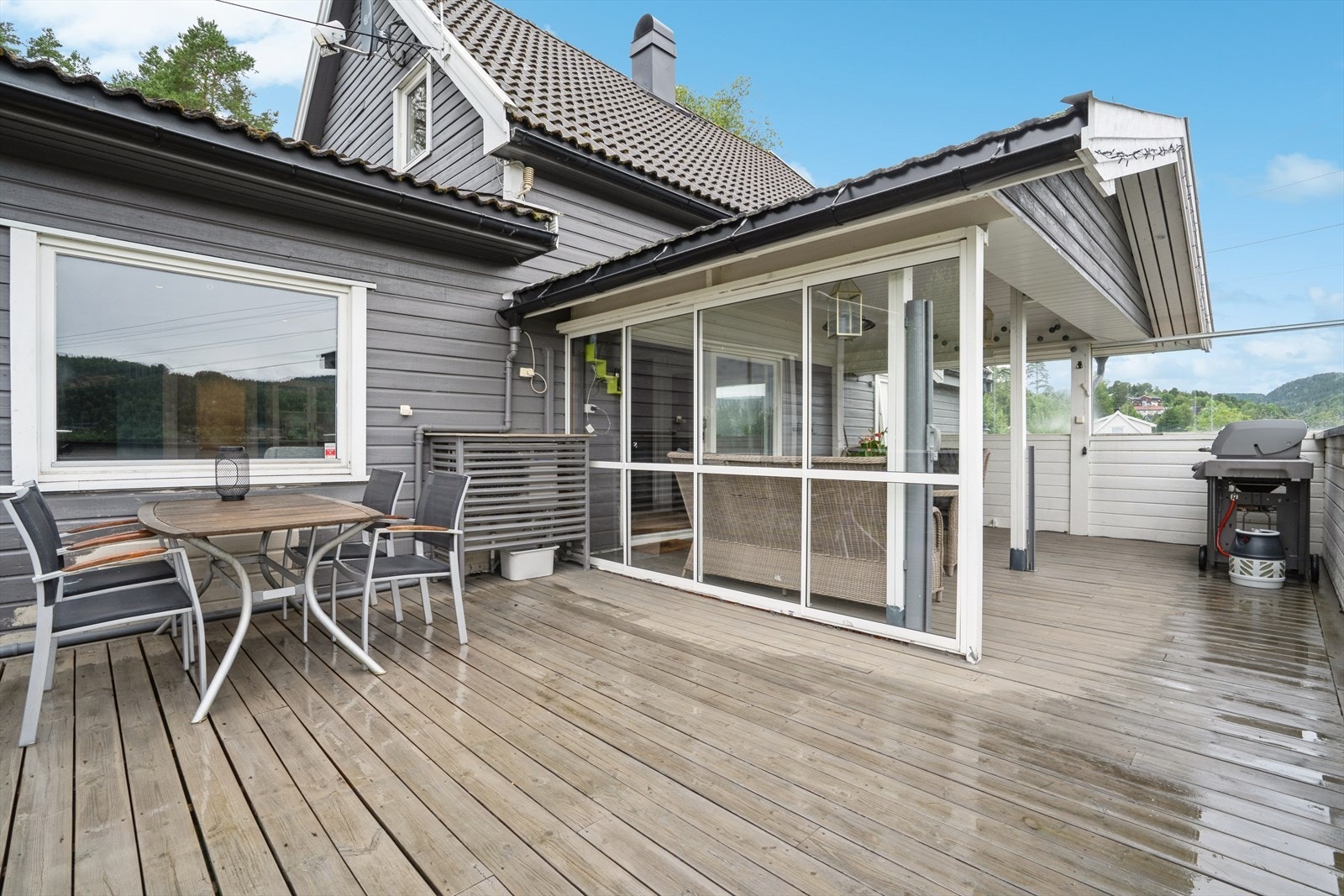 Stor terrasse Galleribilde