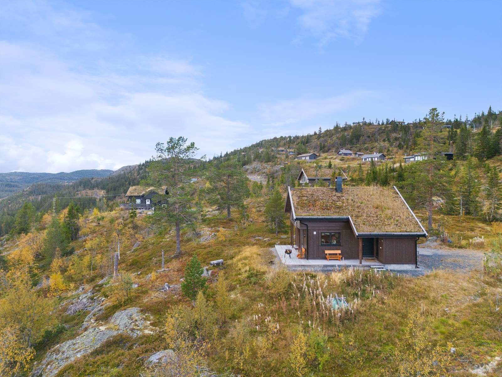 For den naturglade er det mange turmuligheter nær hytta, men det er også kort vei opp på snaufjellet. Fine stier og veier innbyr til både korte og lengre turer, gjerne kombinert med bær- og sopplukking. Galleribilde
