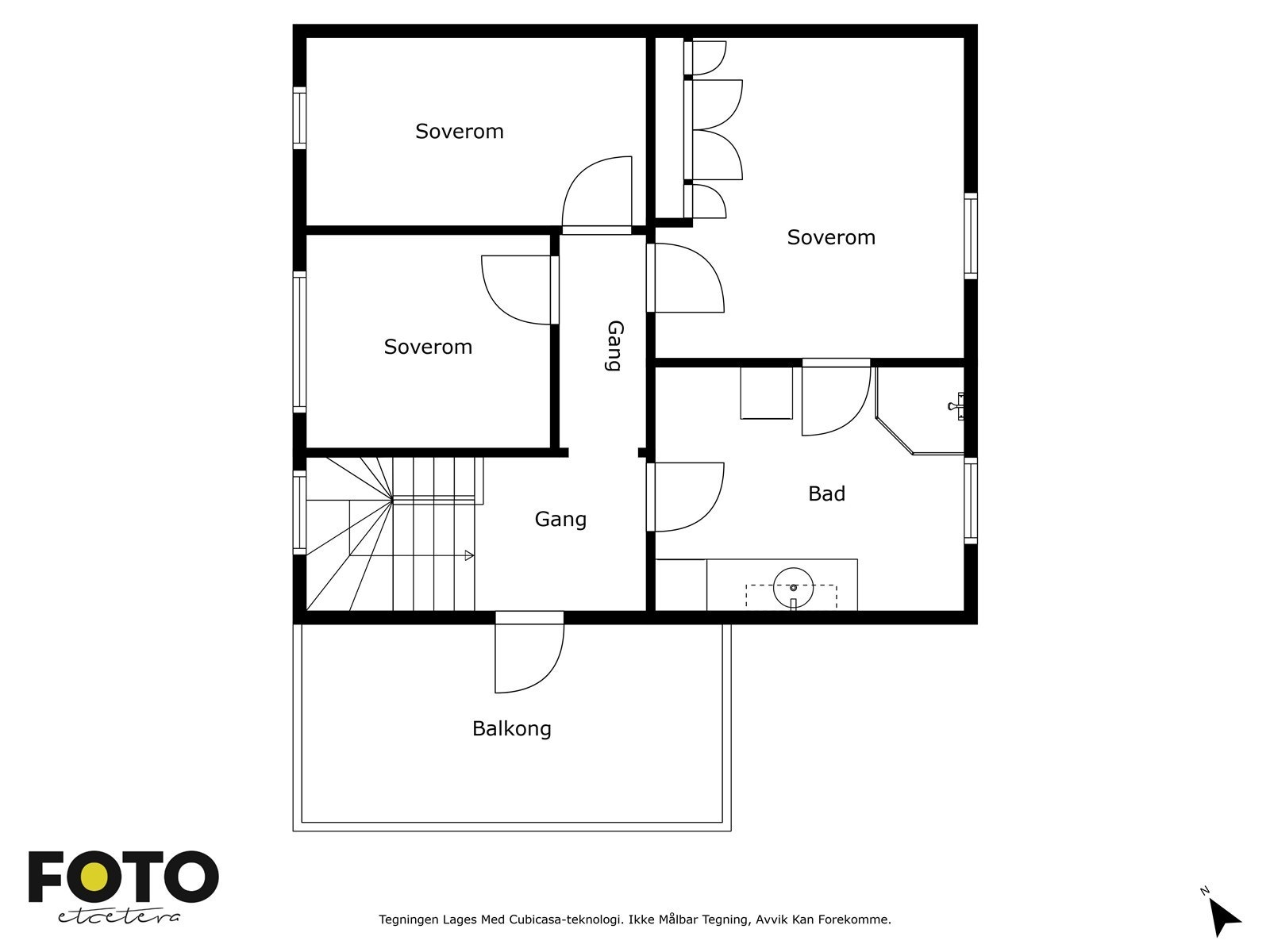 Kulåsgata 18 - 2. etasje. Veiledende planskisse - ikke målbar Galleribilde