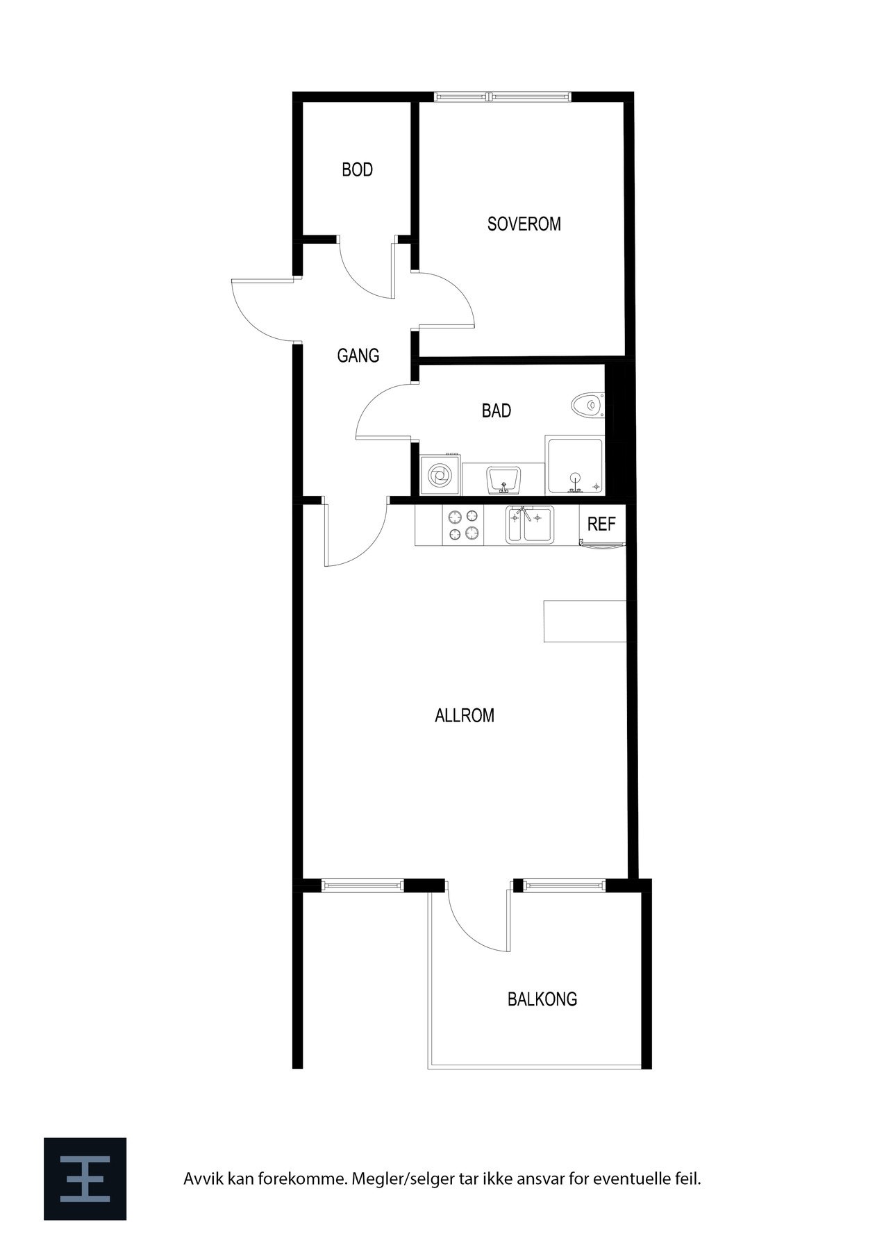 Plantegning | Hanna Winsnes gate 70, leilighet 305. Galleribilde