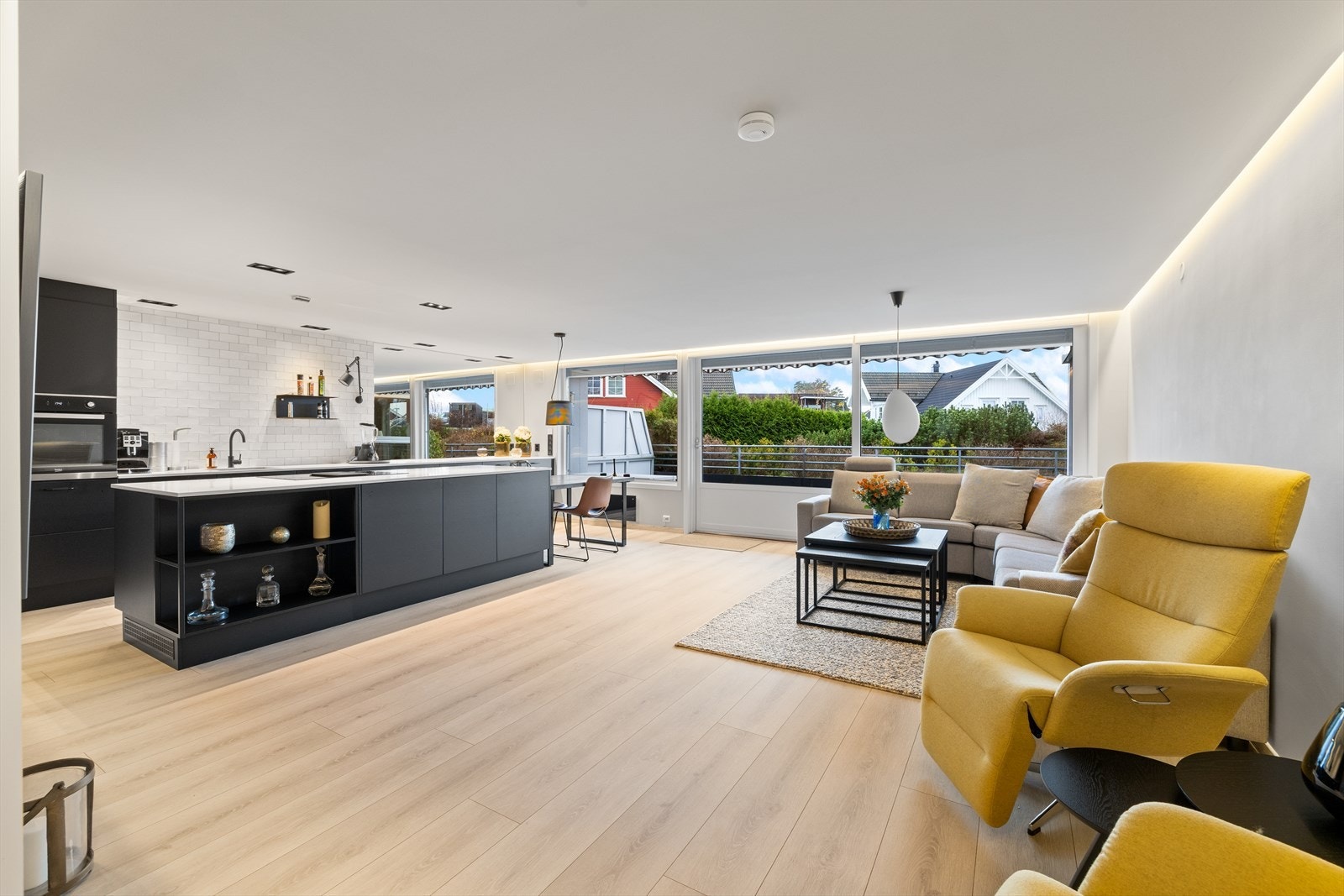 Den åpne løsningen gjør det enkelt å samle familie og venner Galleribilde