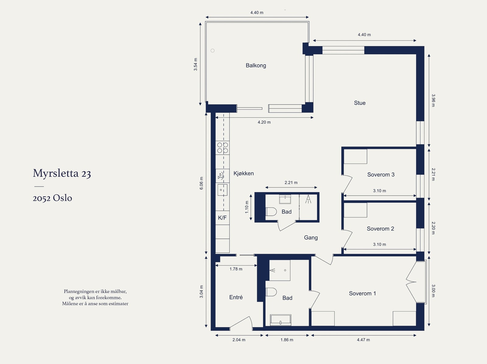 Leilighet beliggende i 5. etasje (heis) og har en praktisk planløsning. Galleribilde