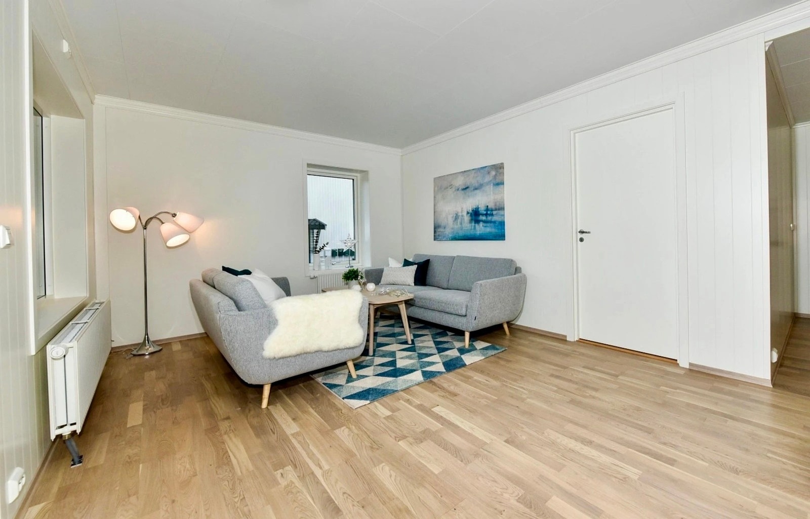 Stuen er på 23 kvm. Galleribilde