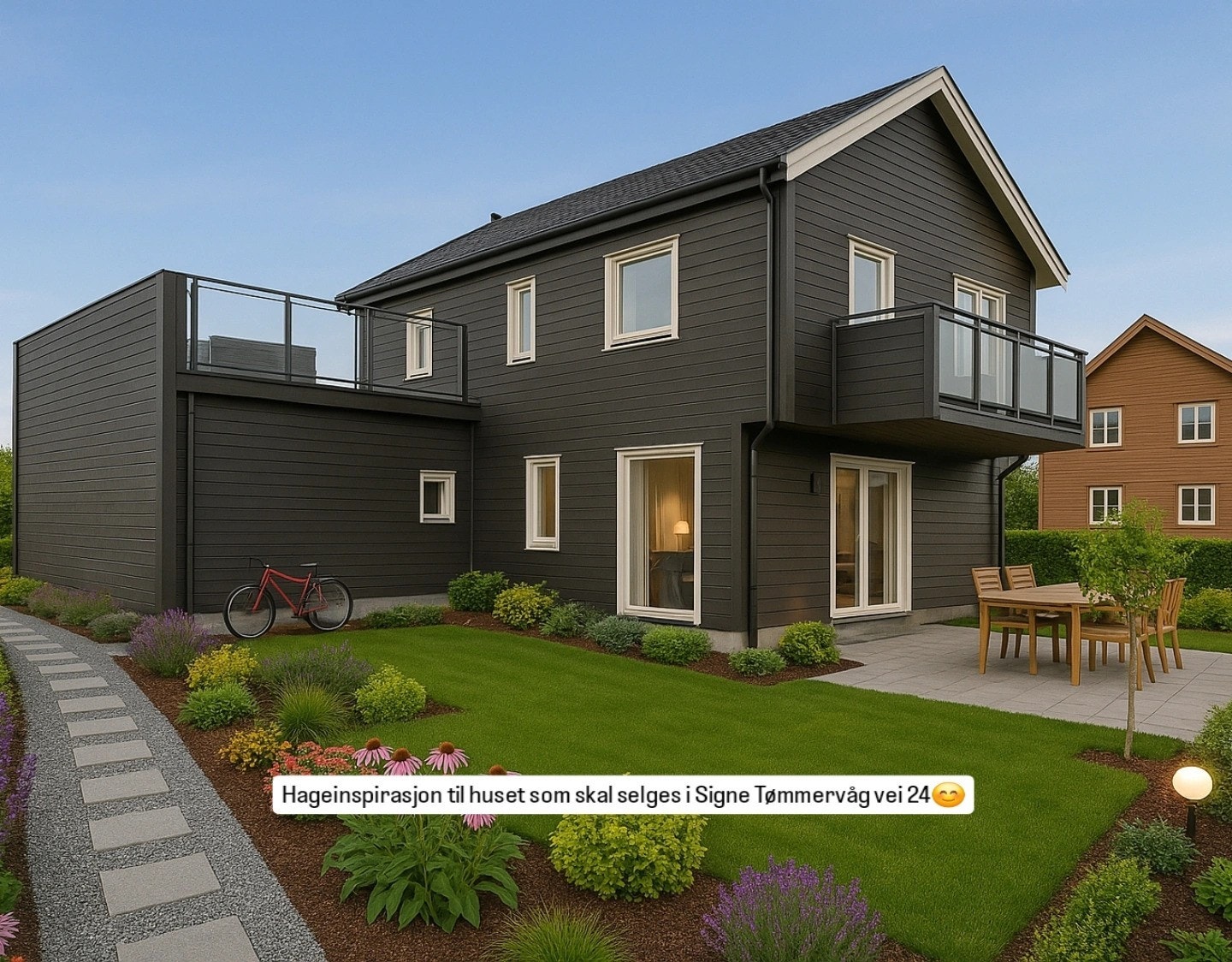 3D generert hageinspirasjon (kan forekomme feil) Galleribilde