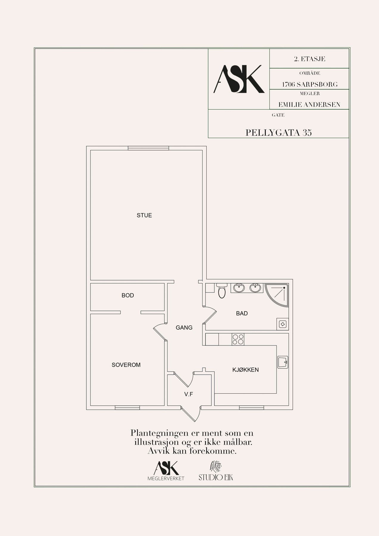 Plantegning Galleribilde