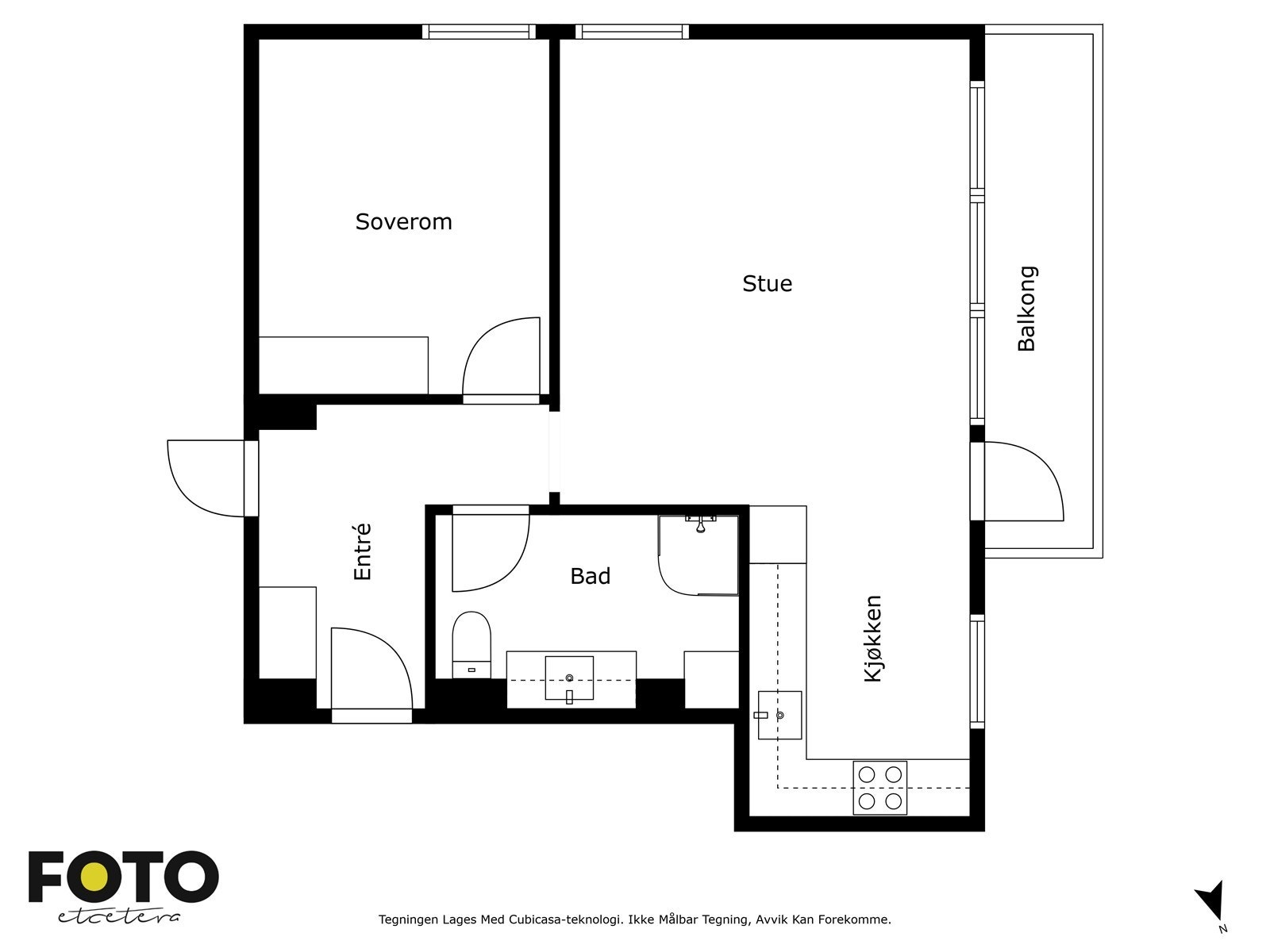 Veiledende plantegning - ikke målbar. Galleribilde