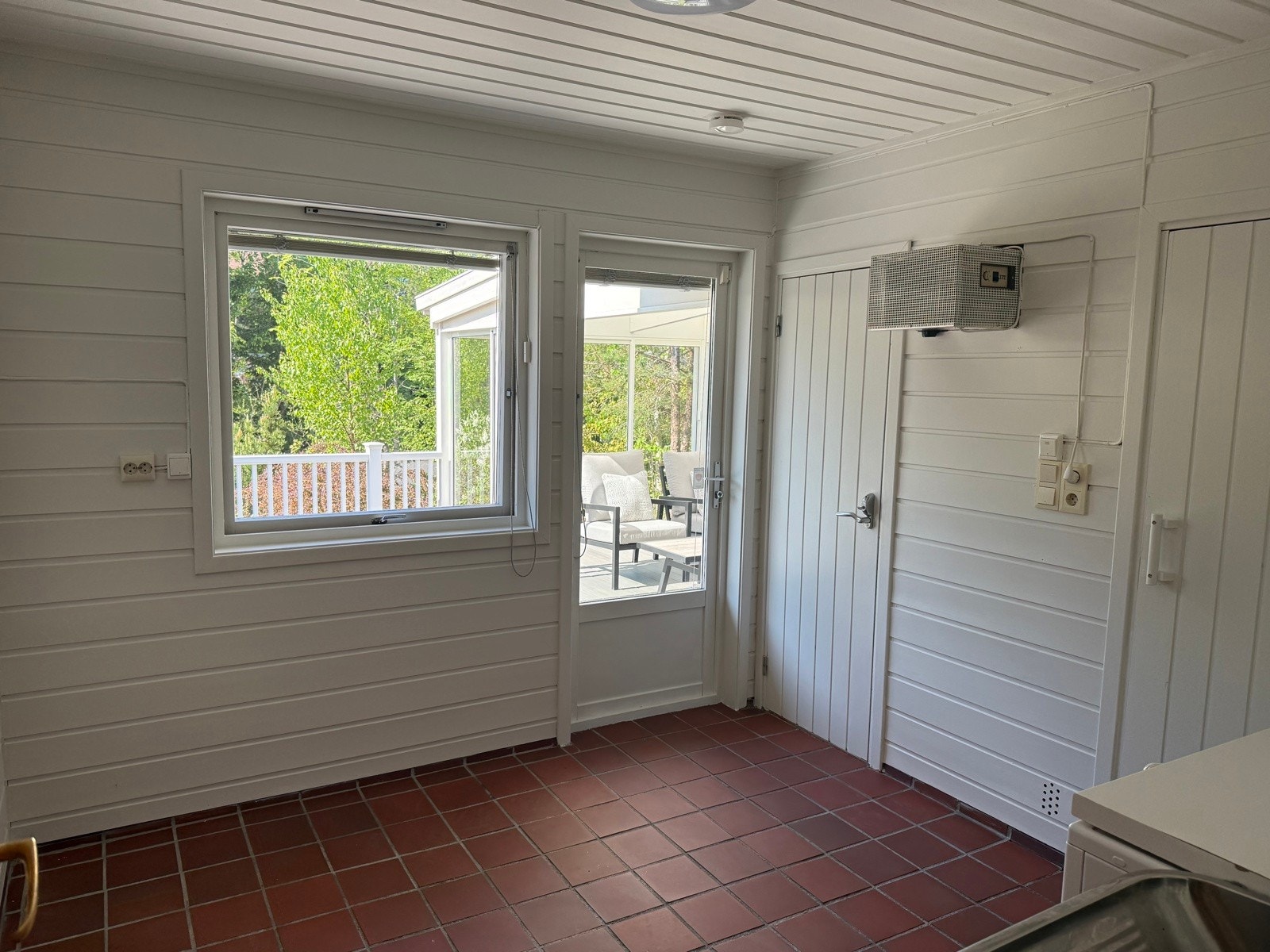 Utgang til den fantastiske terrassen. Galleribilde