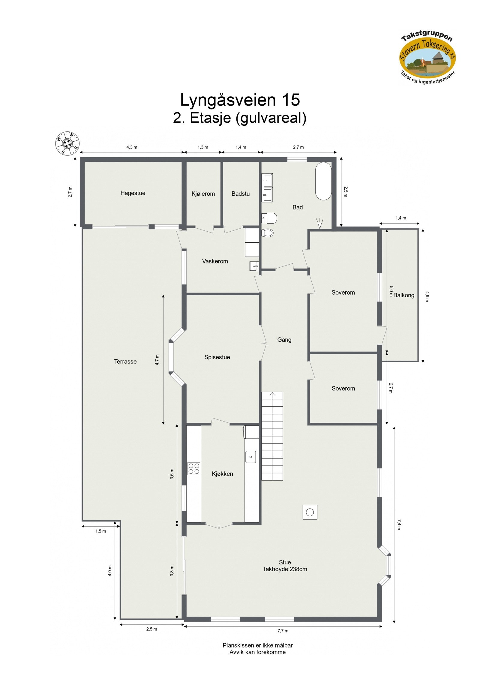 Plantegning - 2. Etasje. Galleribilde