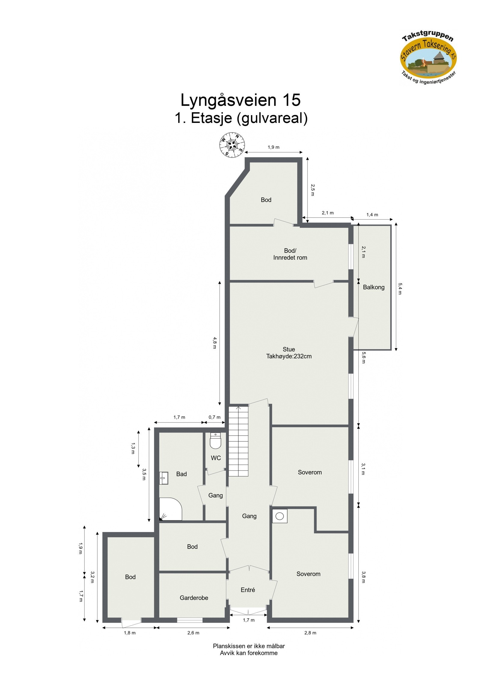 Plantegning - 1. Etasje. Galleribilde