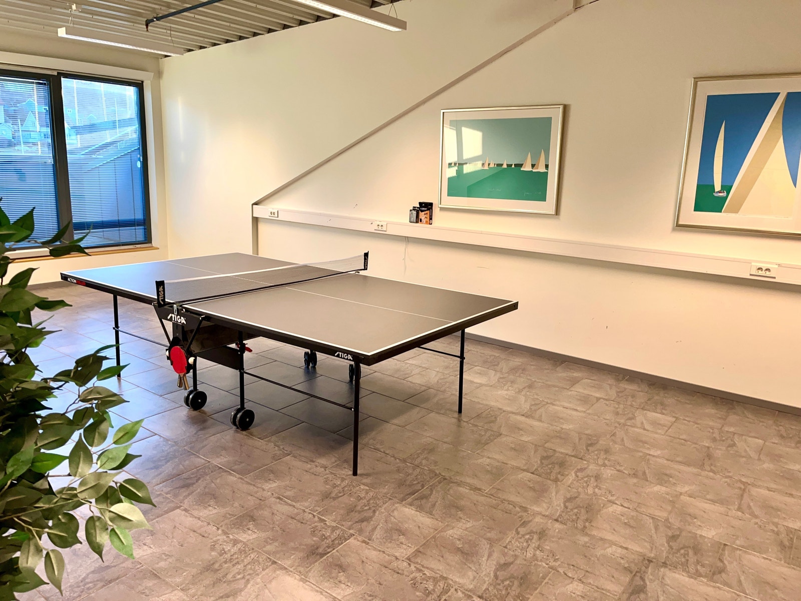 FELLES BORDTENNISROM Galleribilde