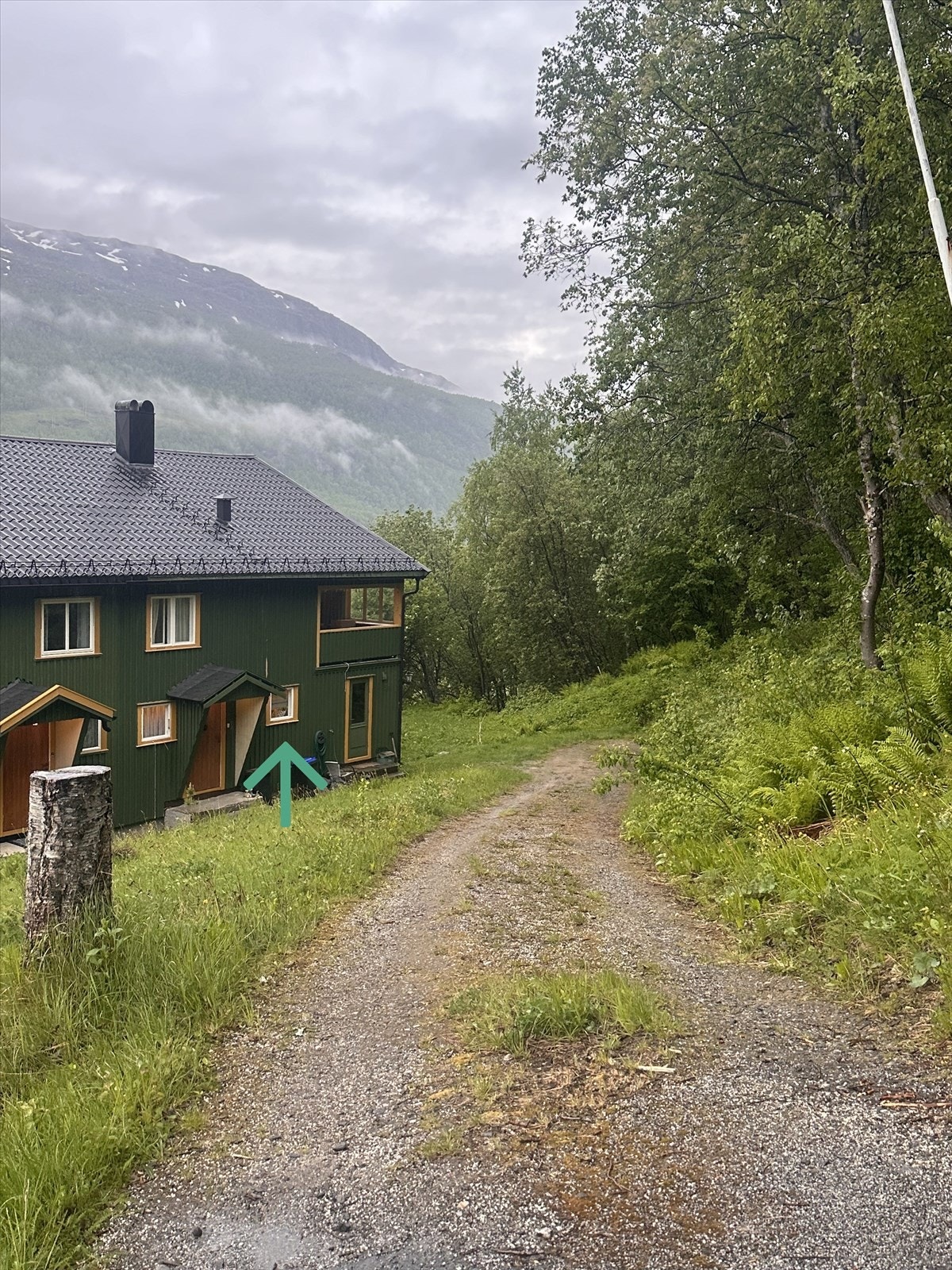 Vei ned til boligen Galleribilde