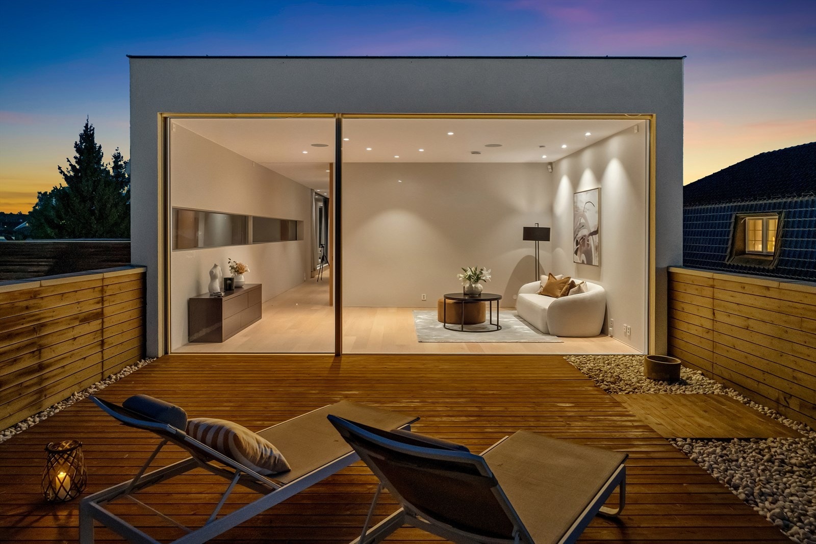 Her får du følelsen av å ha et ekstra rom ute. Galleribilde