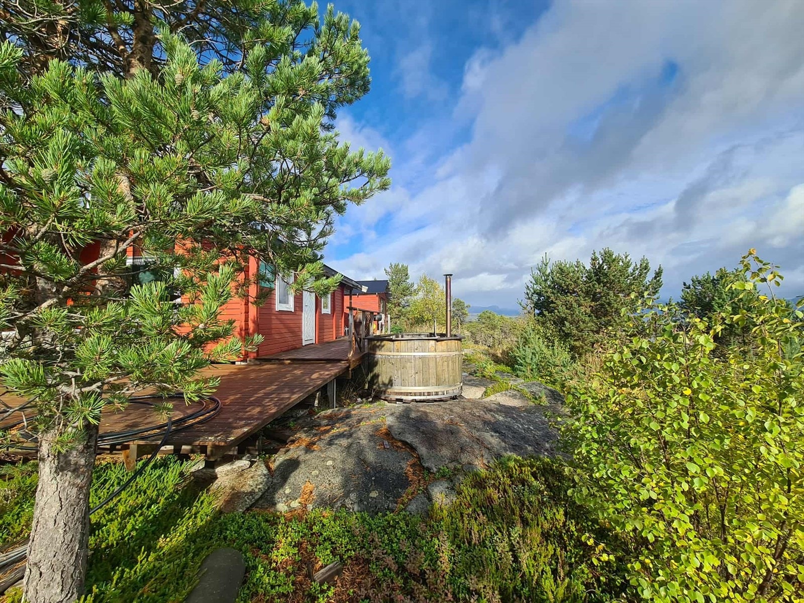 Hytten med stamp Galleribilde