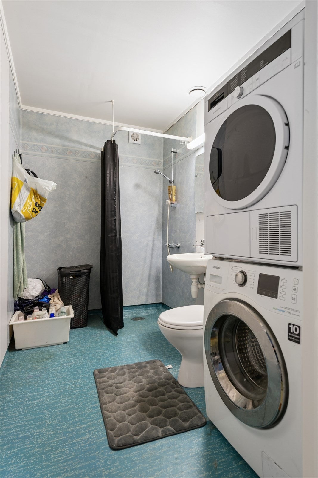 Bad som kombineres med vaskerom. Galleribilde