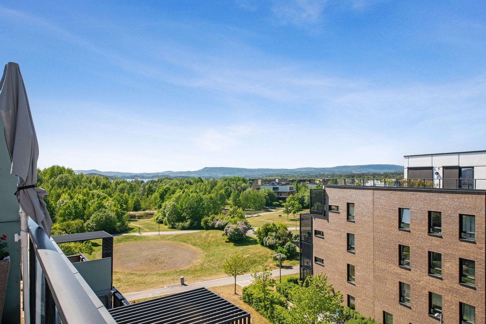 Utsikt fra takterrassen Galleribilde