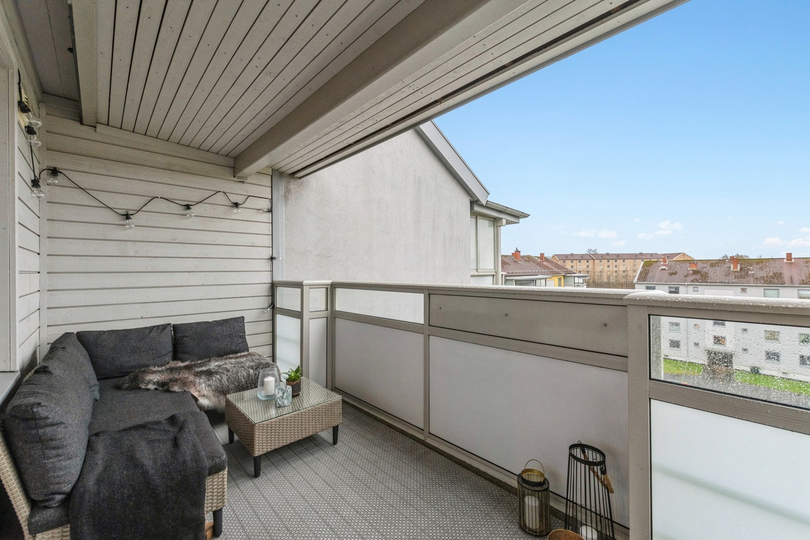 På balkongen er det god plass til utemøbler og grill. Galleribilde