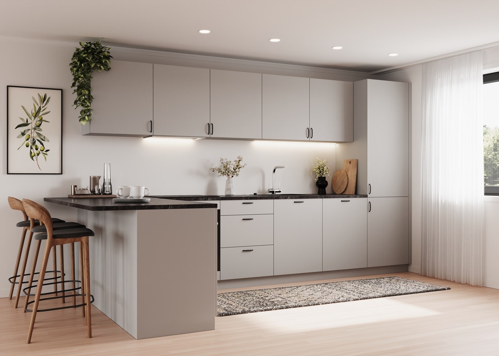 Illustrasjonsfoto fra prosjektering. Galleribilde