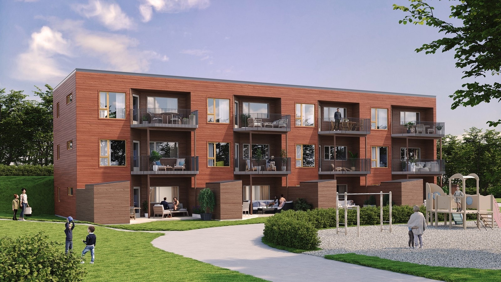 Leilighetsbygg. Prosjektering er klargjort. Mer informasjon kan fås av megler. Galleribilde