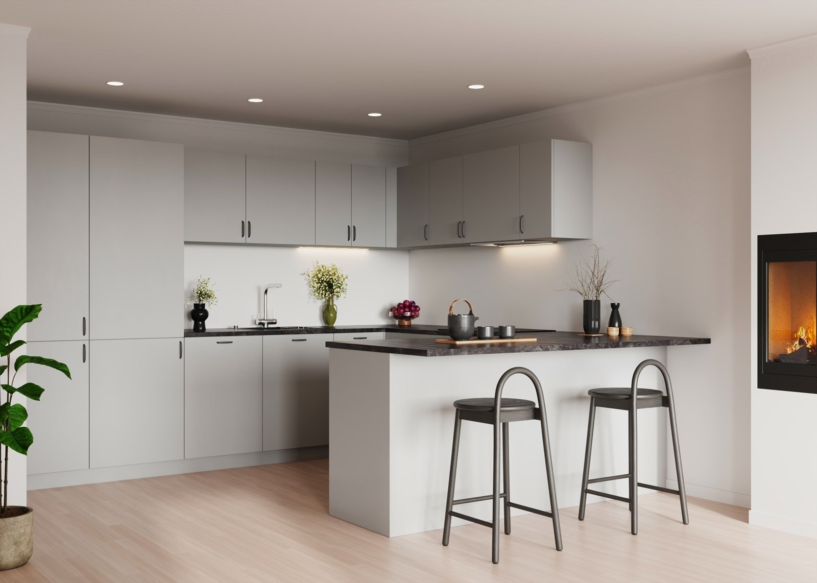 Illustrasjonsfoto fra prosjektering. Galleribilde