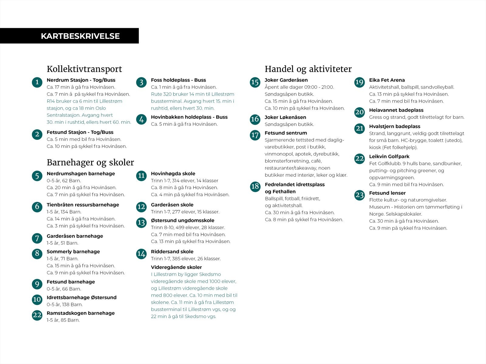 Området og nærmiljøet. Galleribilde