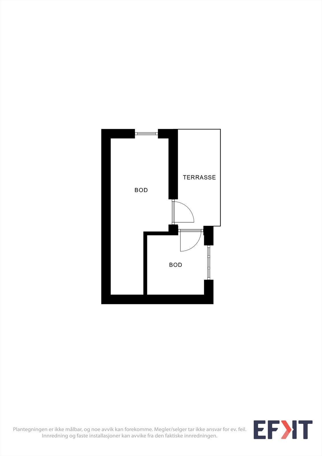 Plantegning uthus Galleribilde