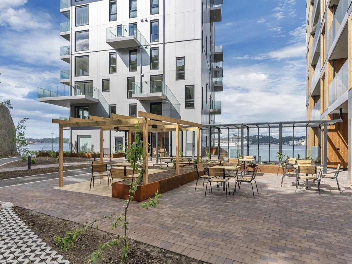 Felles uteområde. Galleribilde