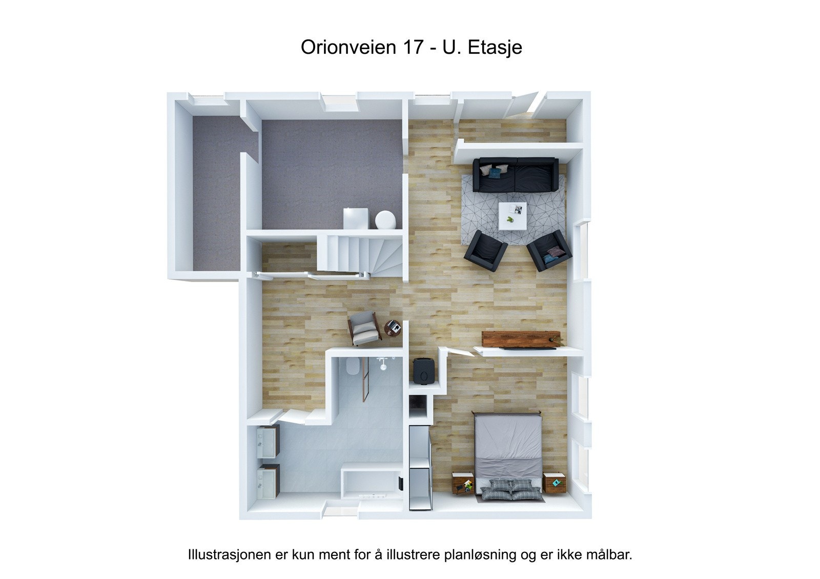 Planløsning kjeller Galleribilde