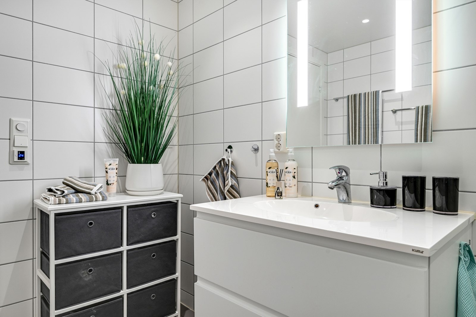 Fliselagt bad/wc. Galleribilde