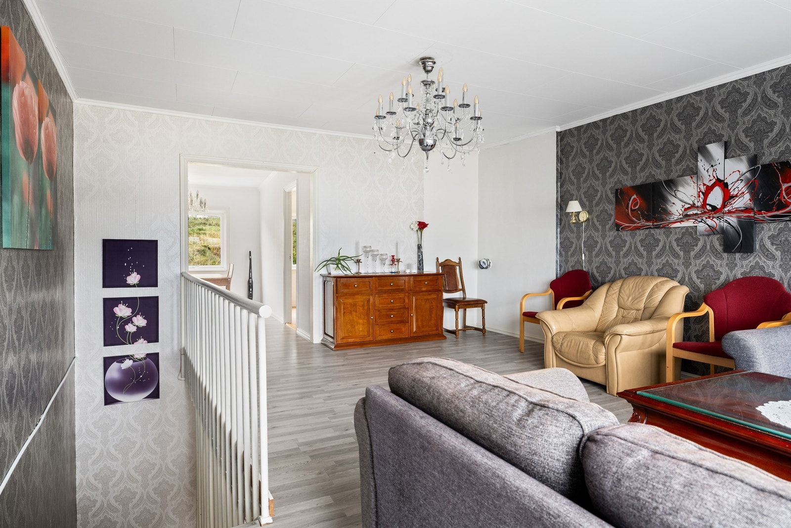 Romslig stue Galleribilde