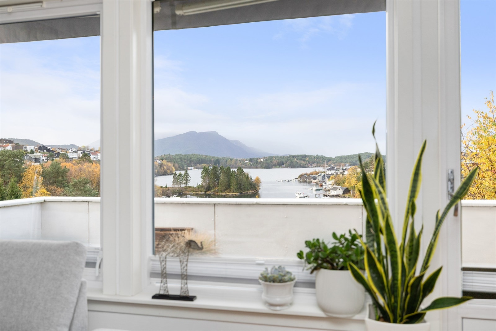 Flott utsikt fra stuen Galleribilde