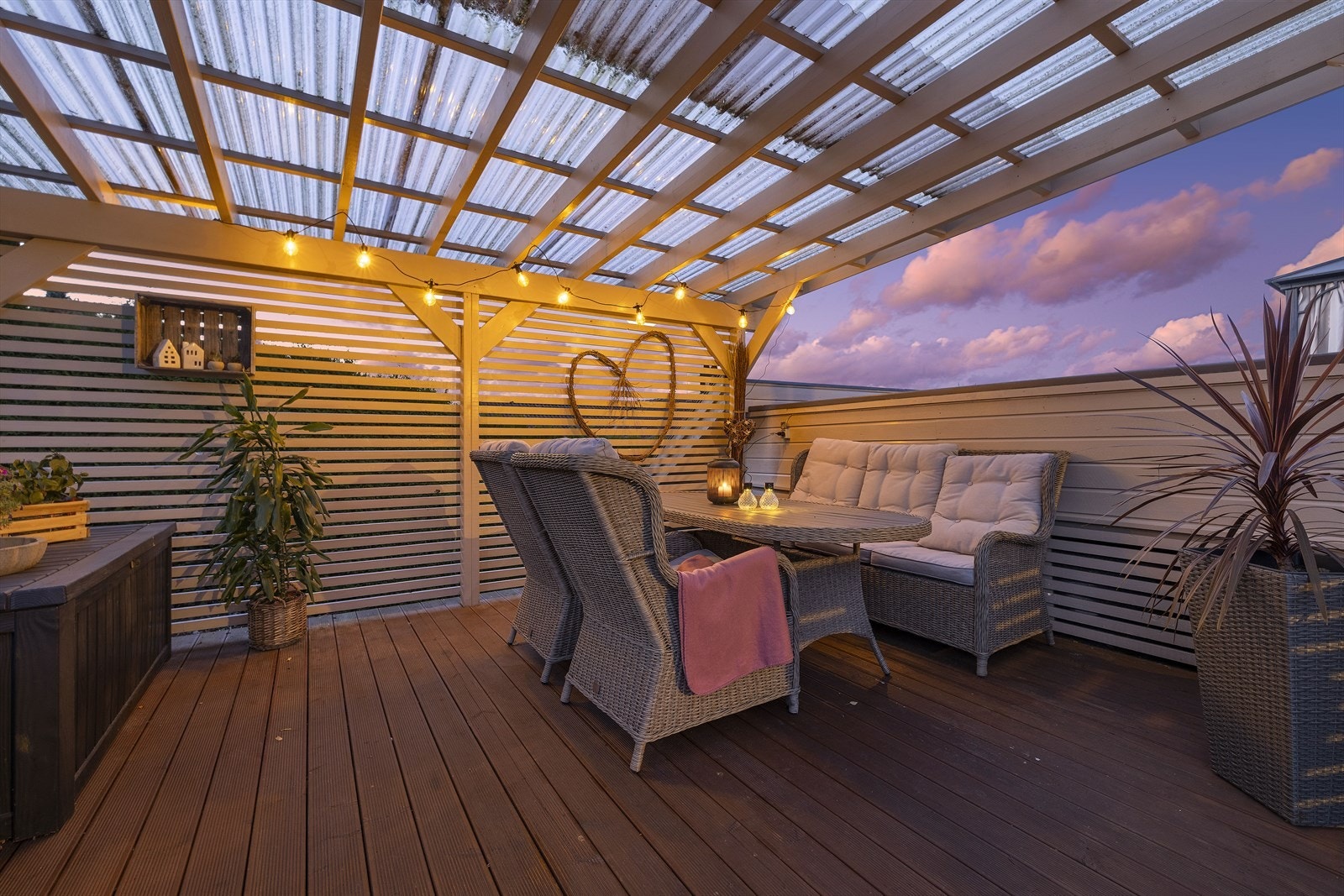 Overbygd terrasse Galleribilde