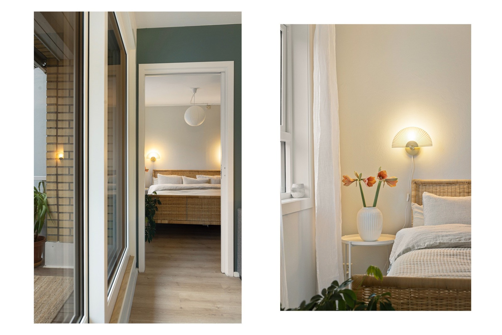 Videre tar vi turen inn til soverommet med adkomst fra stuen. Galleribilde