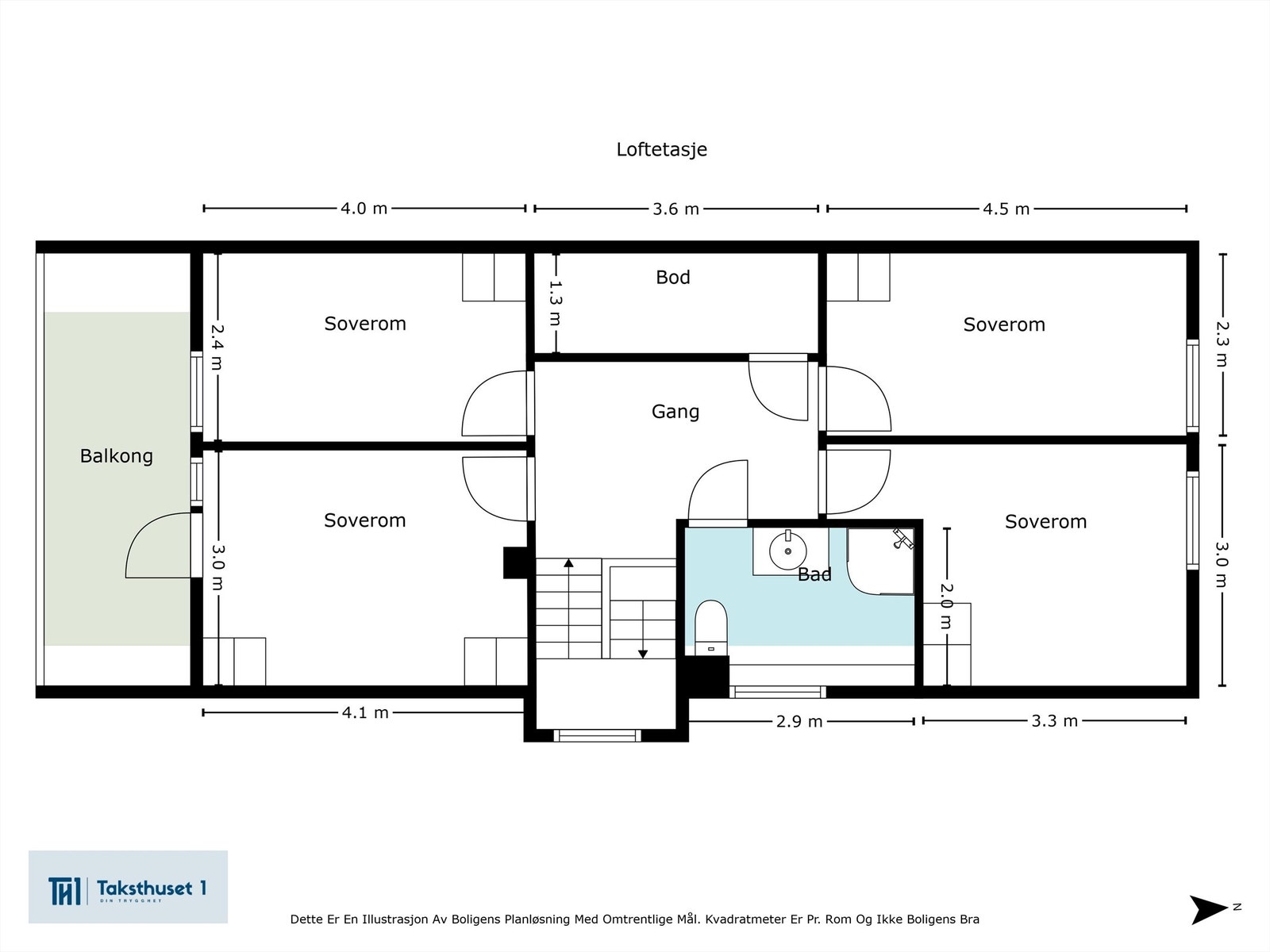 Plantegning 2. etasje Galleribilde