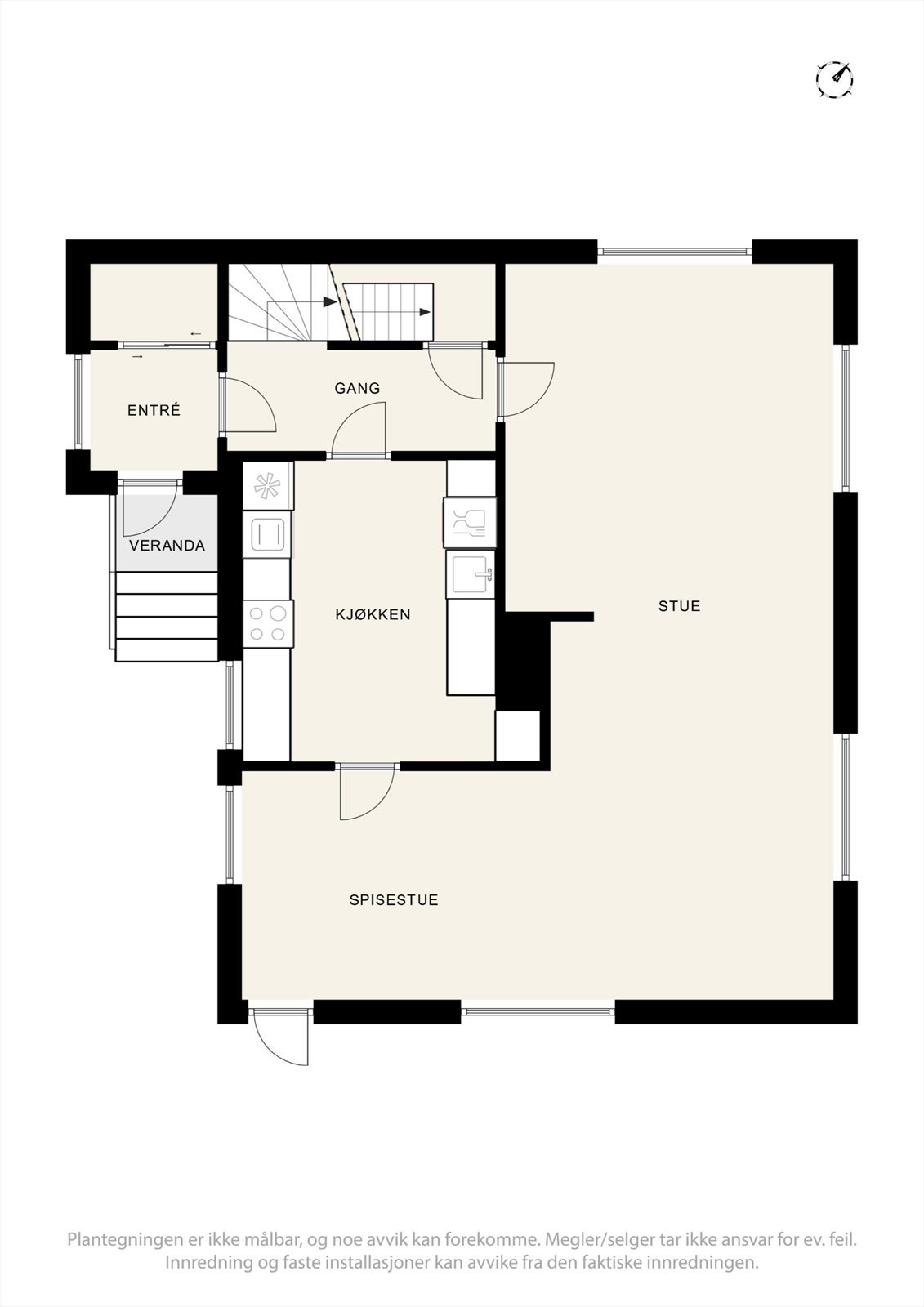 Plantegning 1. etasje. Galleribilde