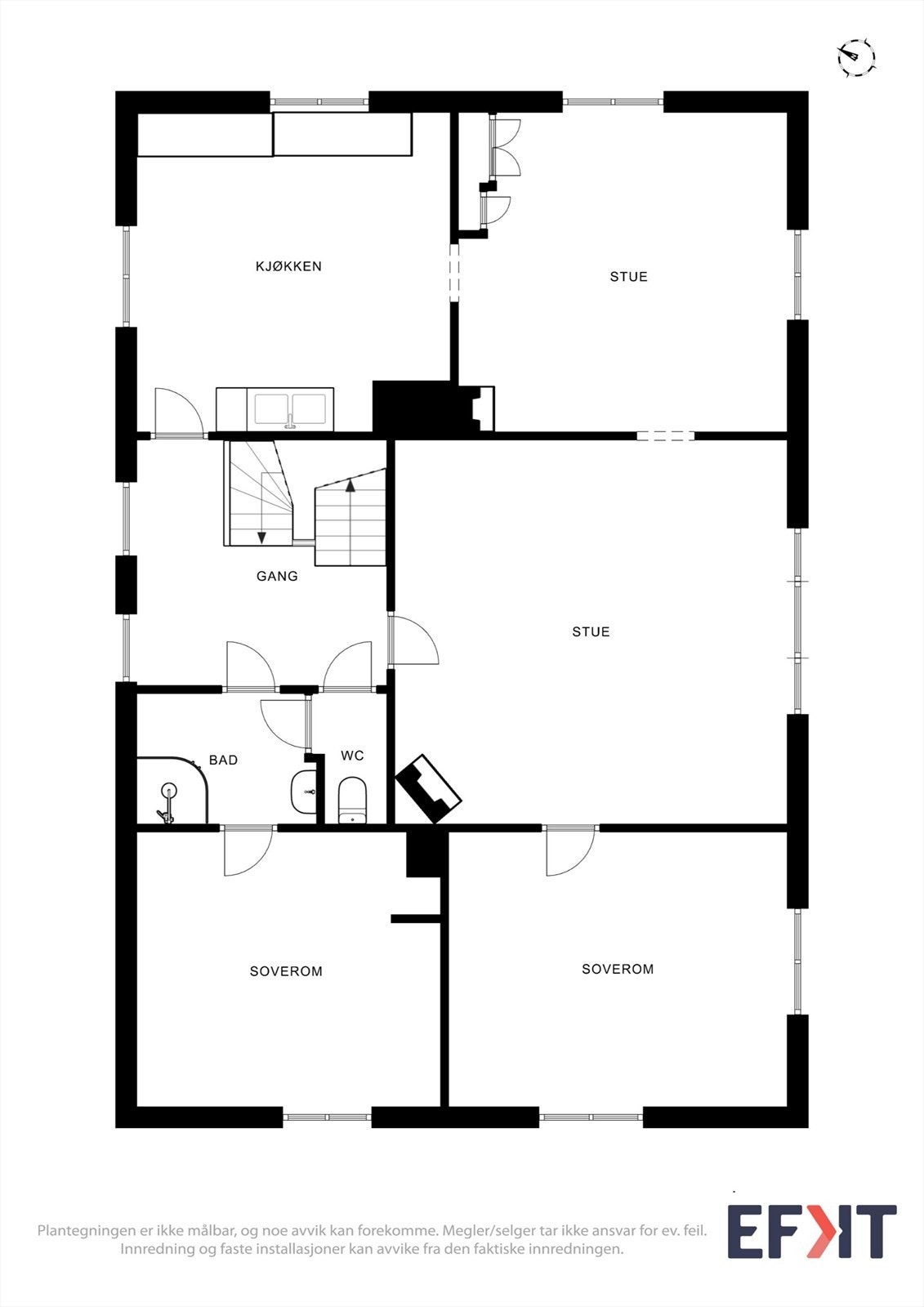 Plantegning 2. etasje Galleribilde