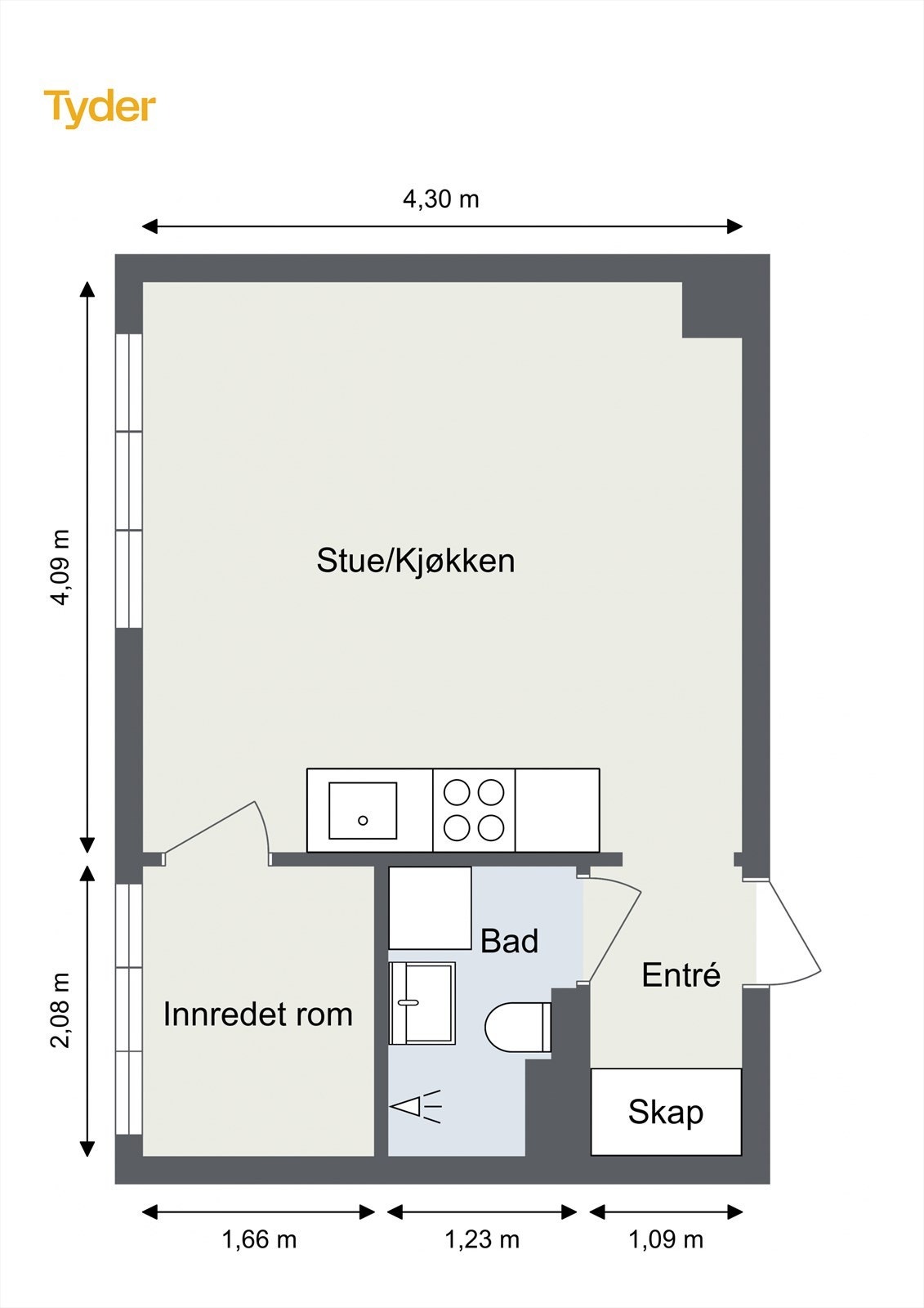 Plantegning 5. etasje. Galleribilde