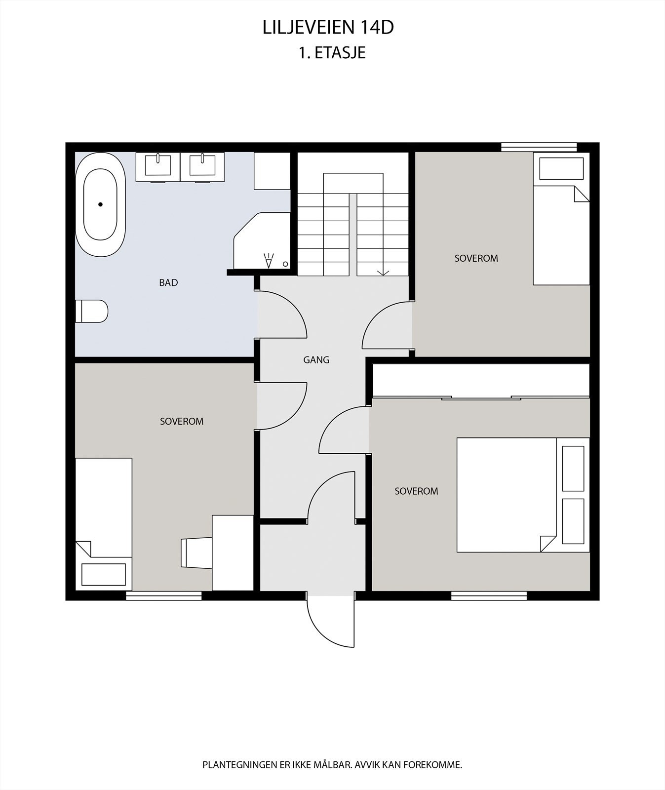 Plantegning 1ETG Galleribilde