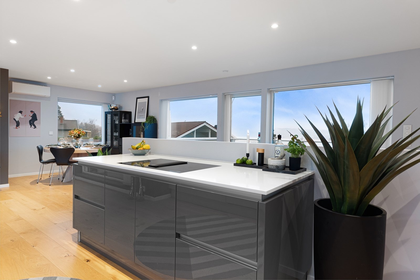 Her kan fredagstacoen lages med vakker utsikt mot Drammensfjorden. Galleribilde