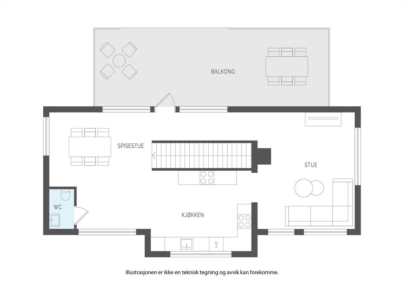 Plantegning 2.etg Galleribilde