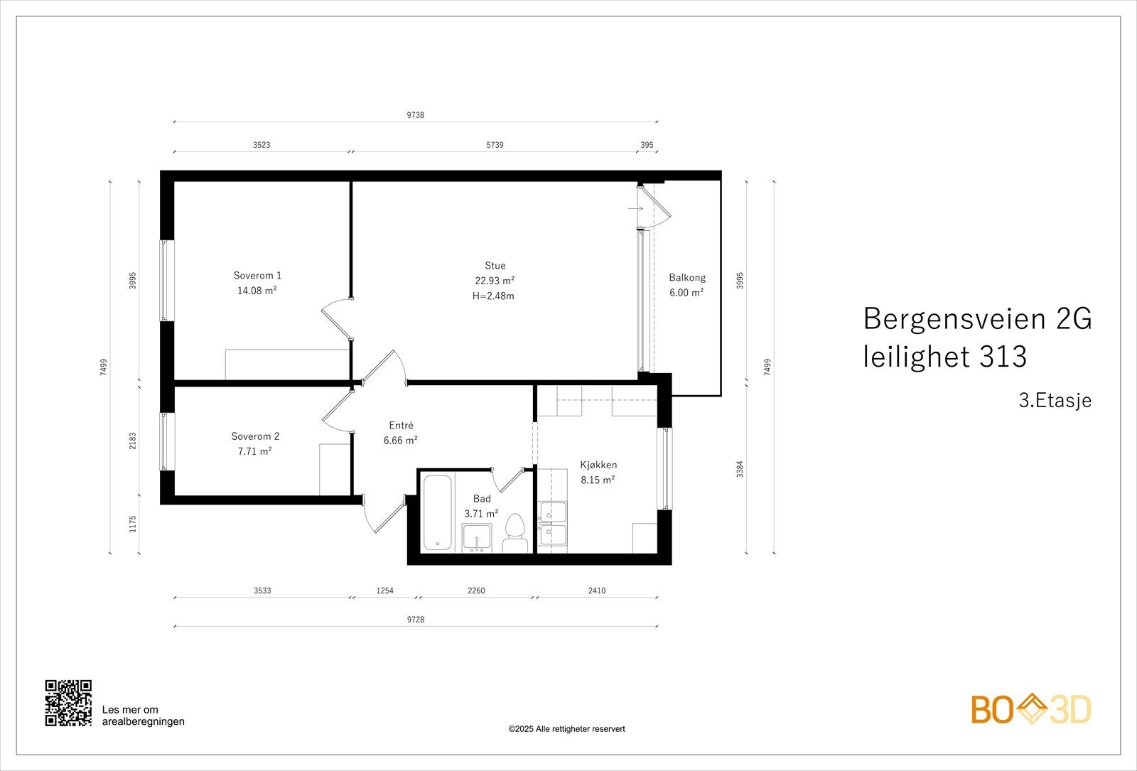 Takstmannens planskisse - Avvik kan forekomme. Galleribilde