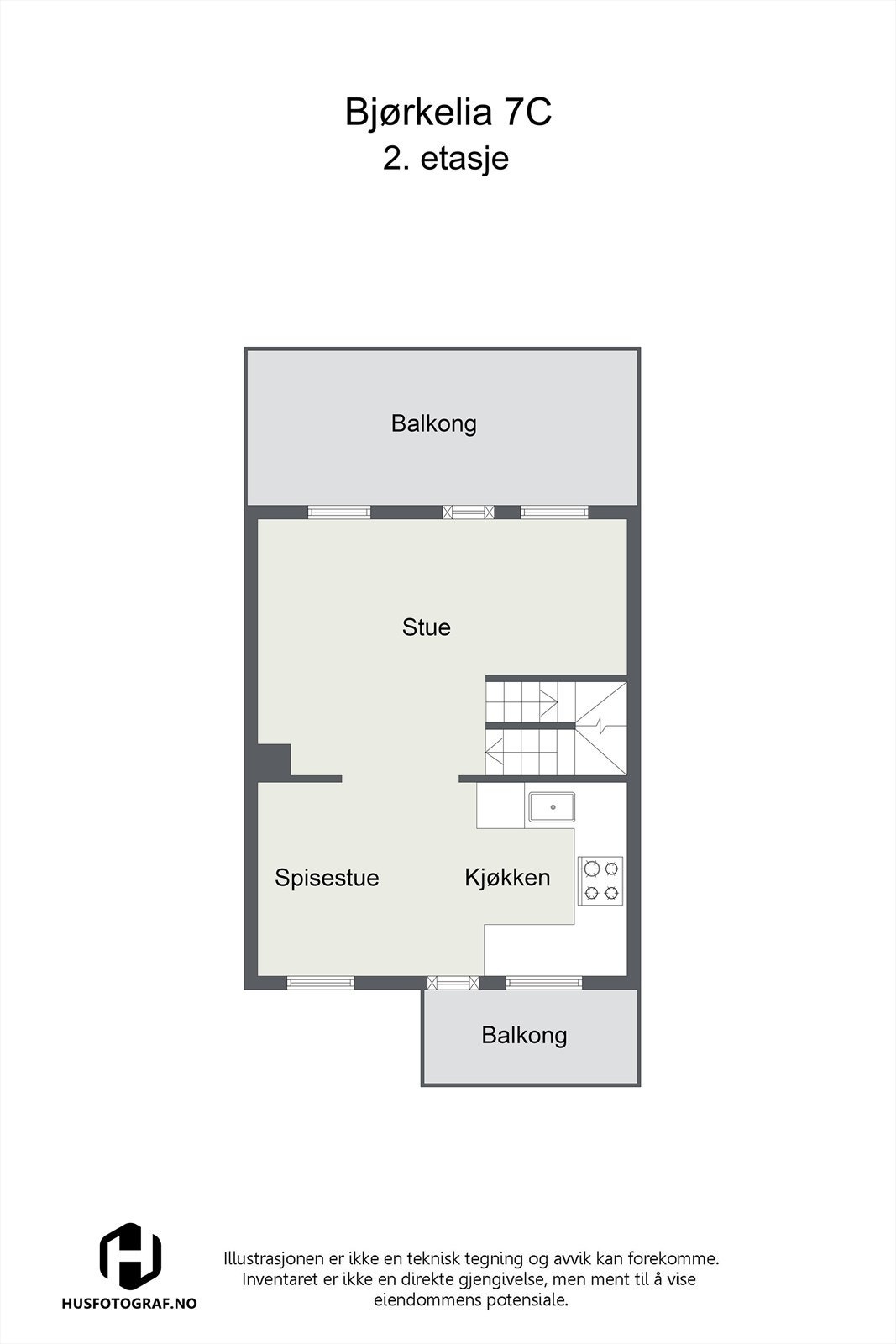 Planskisse - 2. etasje Galleribilde