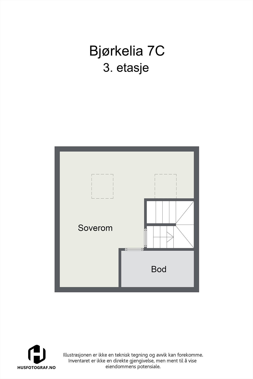 Planskisse - Loftsetasje Galleribilde