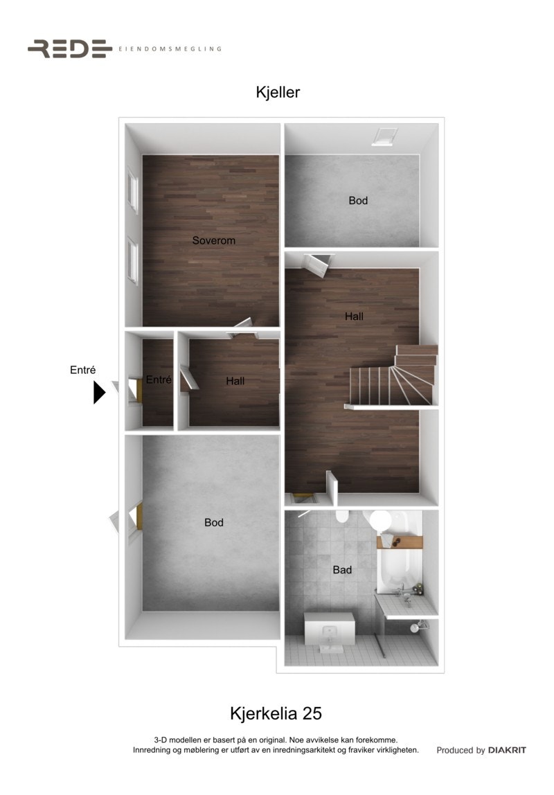 Plantegning sokkel seksjon 1 Galleribilde