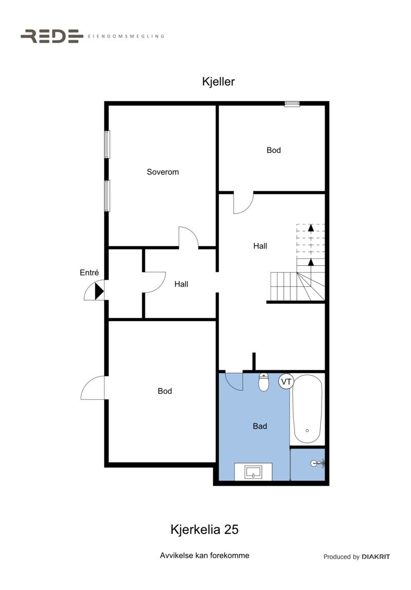 Plantegning sokkel seksjon 1 Galleribilde