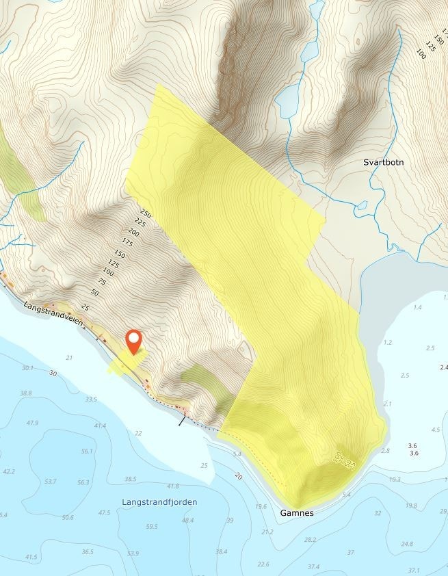 Kart over eiendom 5-16 Galleribilde