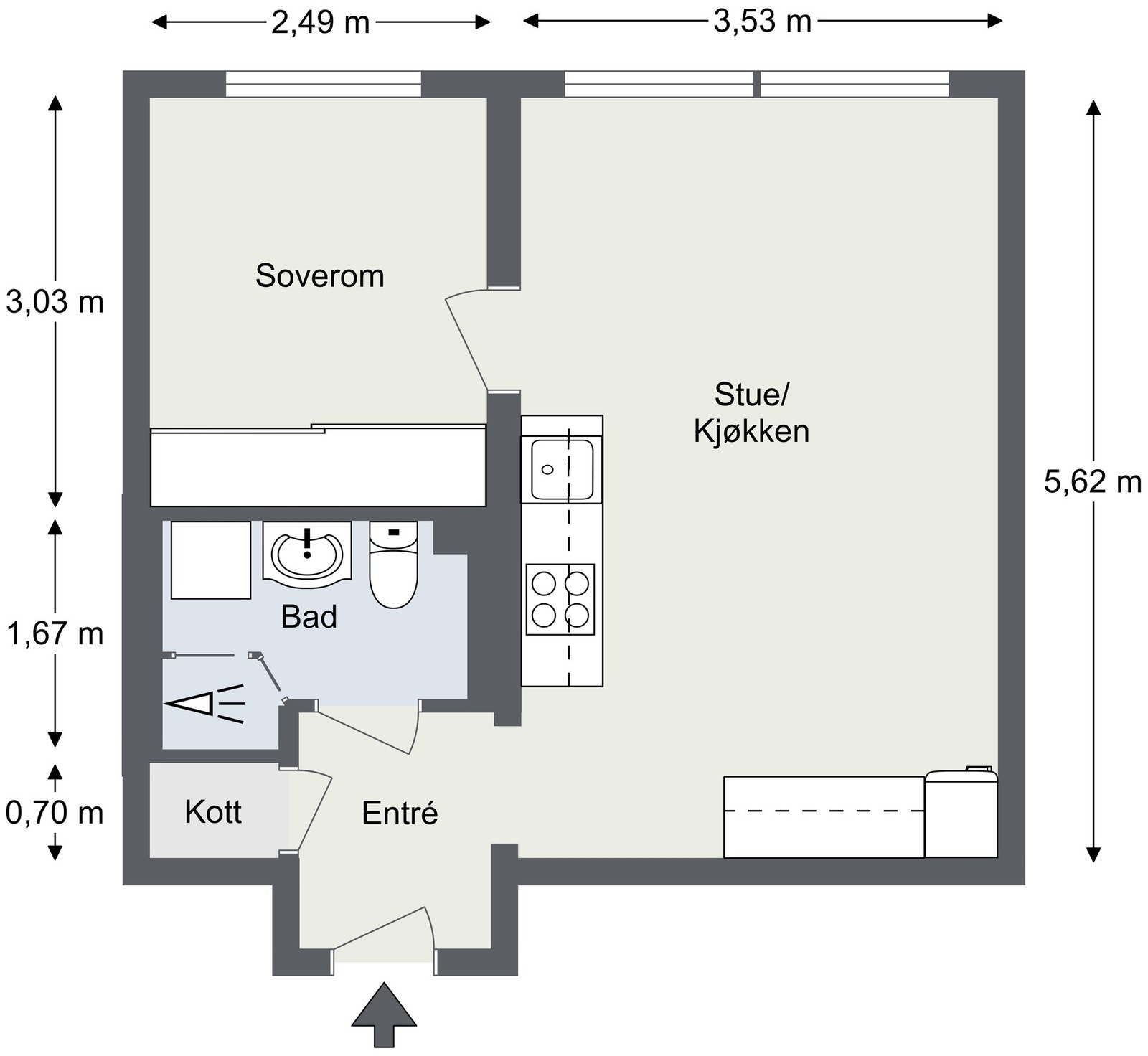 Plantegning Galleribilde