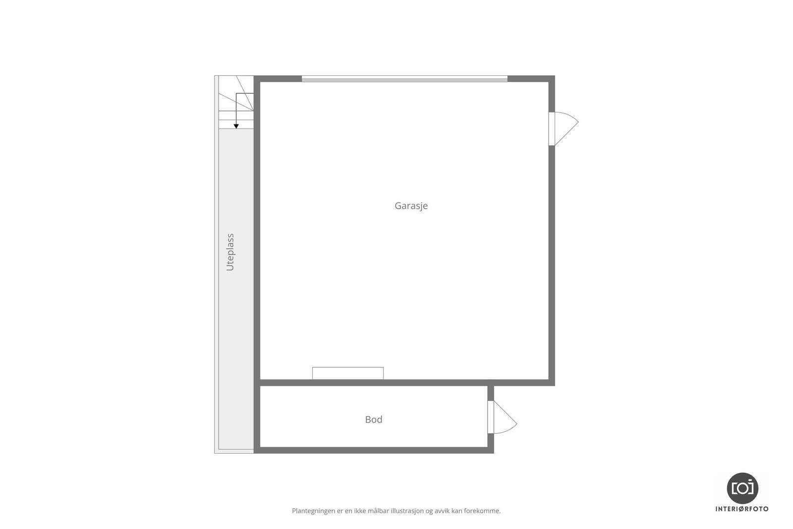 Plantegning garasje Galleribilde