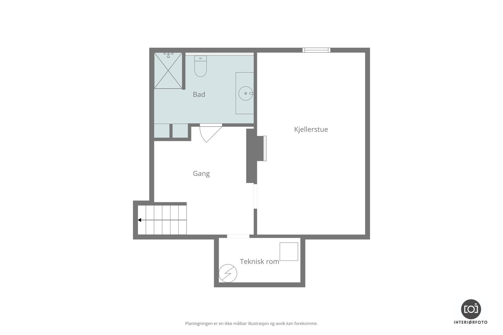 Plantegning kjeller Galleribilde