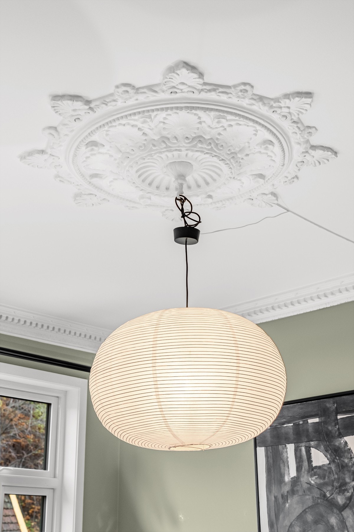 Nydelig rosett i himling Galleribilde